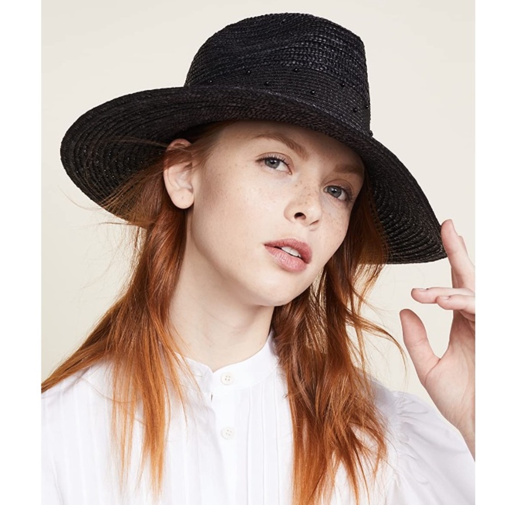 Brixton Macy Bead Embellished Straw Hat